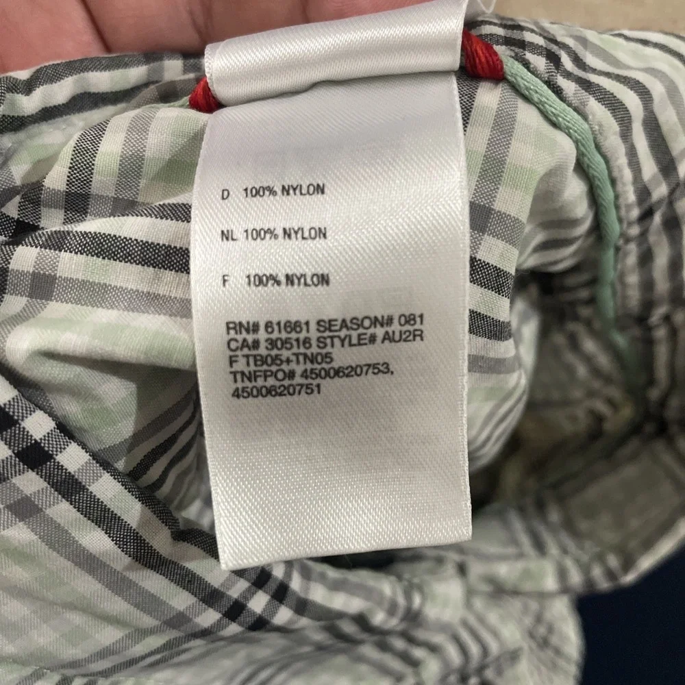 The North Face Women's XL Plaid Shirt Green Gray Button Front Outdoor Hiking - Picture 11 of 11